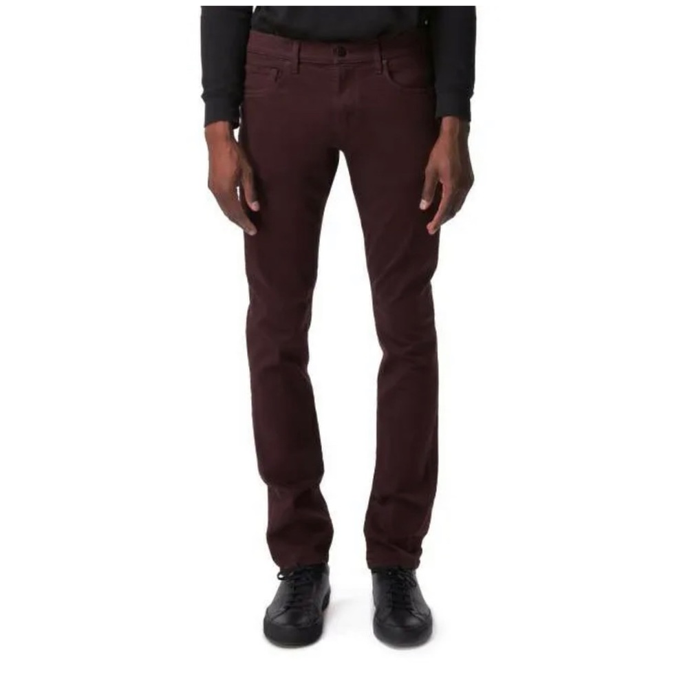 J BRAND Mens Jeans Tyler Slim Fit Burgundy